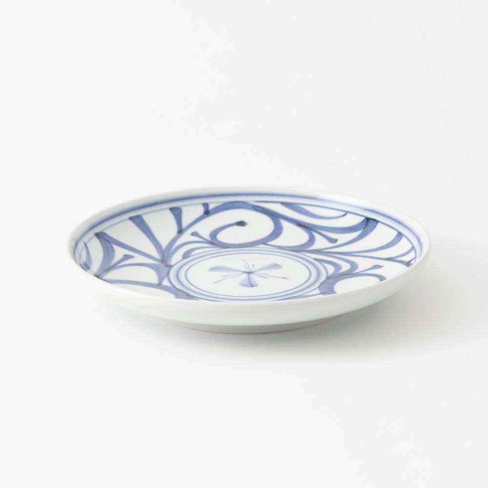 Baizan Kiln Arabesque Round Plate 9.64in - MUSUBI KILN - Quality Japanese Tableware and Gift
