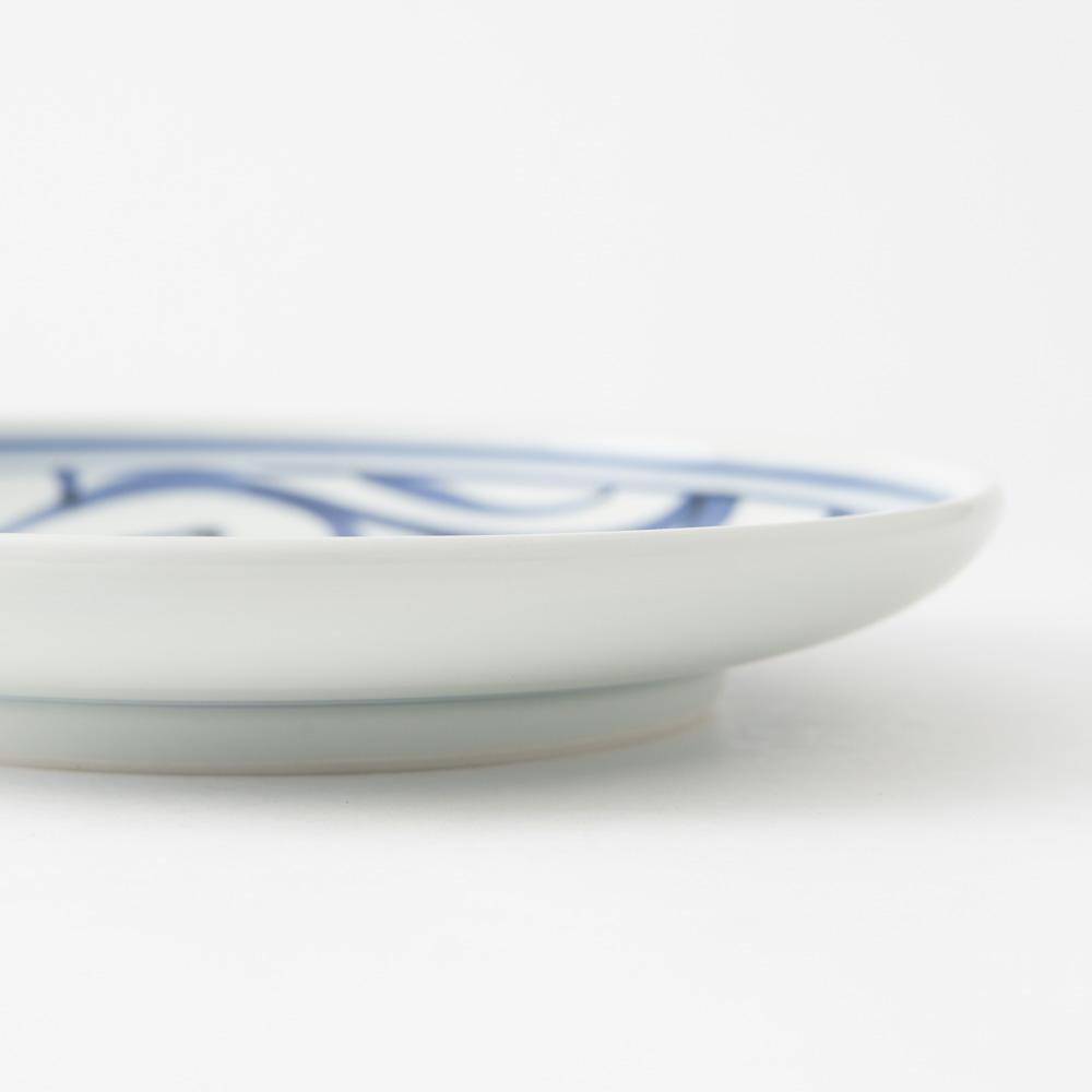 Baizan Kiln Arabesque Round Plate 9.64in - MUSUBI KILN - Quality Japanese Tableware and Gift
