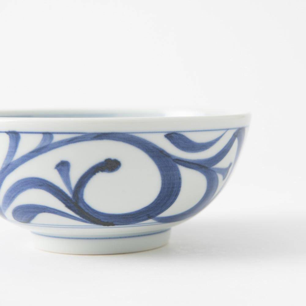Baizan Kiln Arabesque Tobe Donburi Bowl S - MUSUBI KILN - Quality Japanese Tableware and Gift