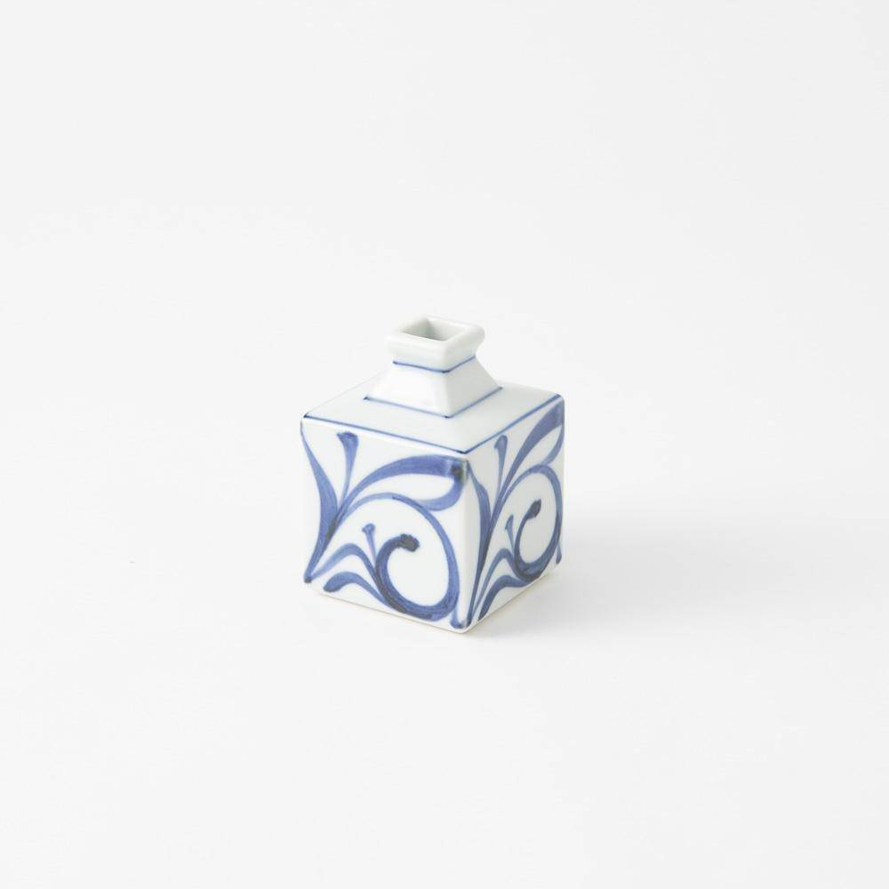 Baizan Kiln Arabesque Tobe Japanese Flower Vase - MUSUBI KILN - Quality Japanese Tableware and Gift