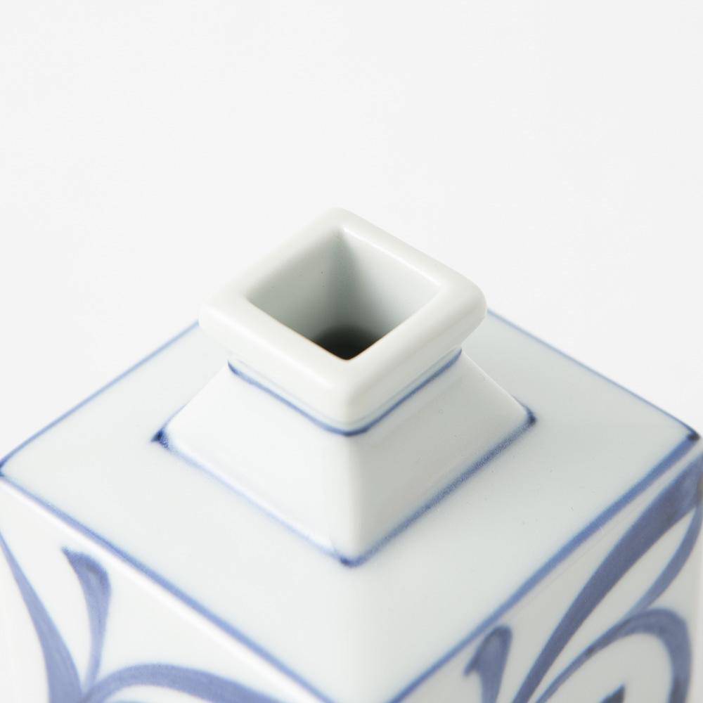 Baizan Kiln Arabesque Tobe Japanese Flower Vase - MUSUBI KILN - Quality Japanese Tableware and Gift