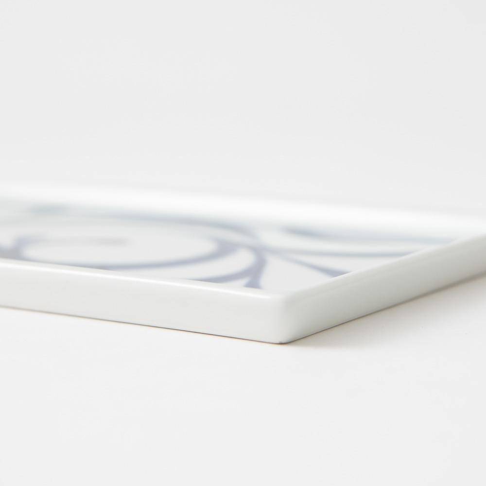Baizan Kiln Arabesque Tobe Rectangle Plate - MUSUBI KILN - Quality Japanese Tableware and Gift