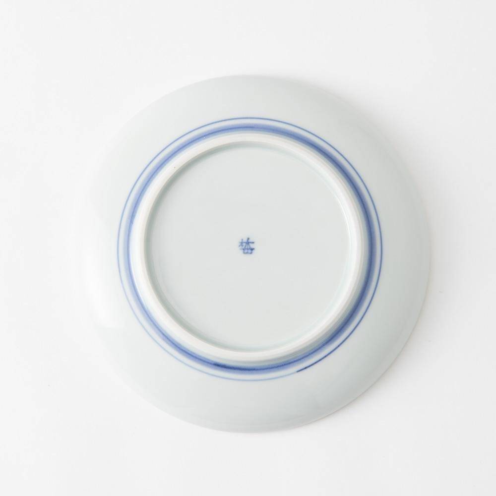 Baizan Kiln Arabesque Tobe Round Plate 7.1in - MUSUBI KILN - Quality Japanese Tableware and Gift