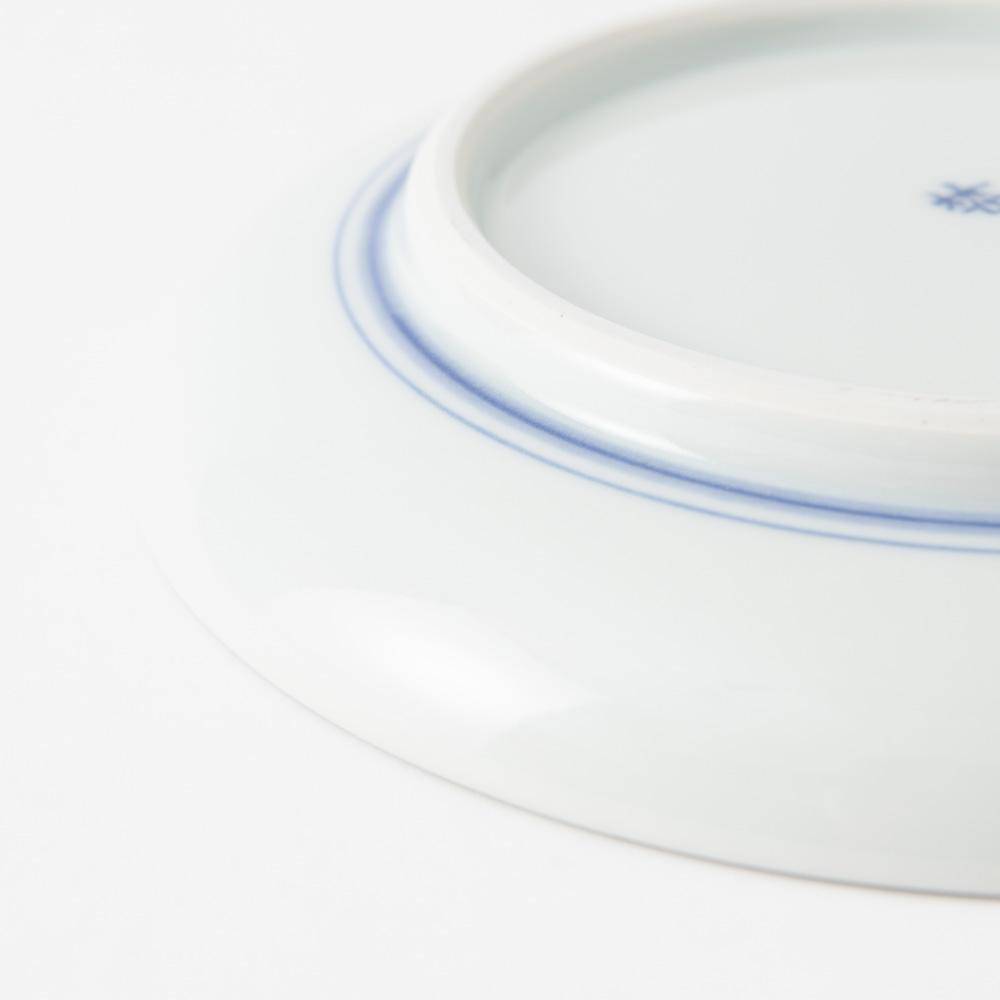 Baizan Kiln Arabesque Tobe Round Plate 8.66in - MUSUBI KILN - Quality Japanese Tableware and Gift