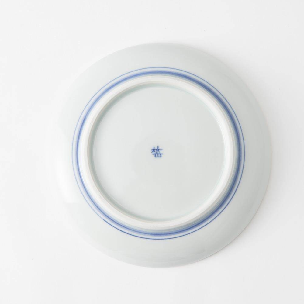 Baizan Kiln Arabesque Tobe Round Plate 8.66in - MUSUBI KILN - Quality Japanese Tableware and Gift