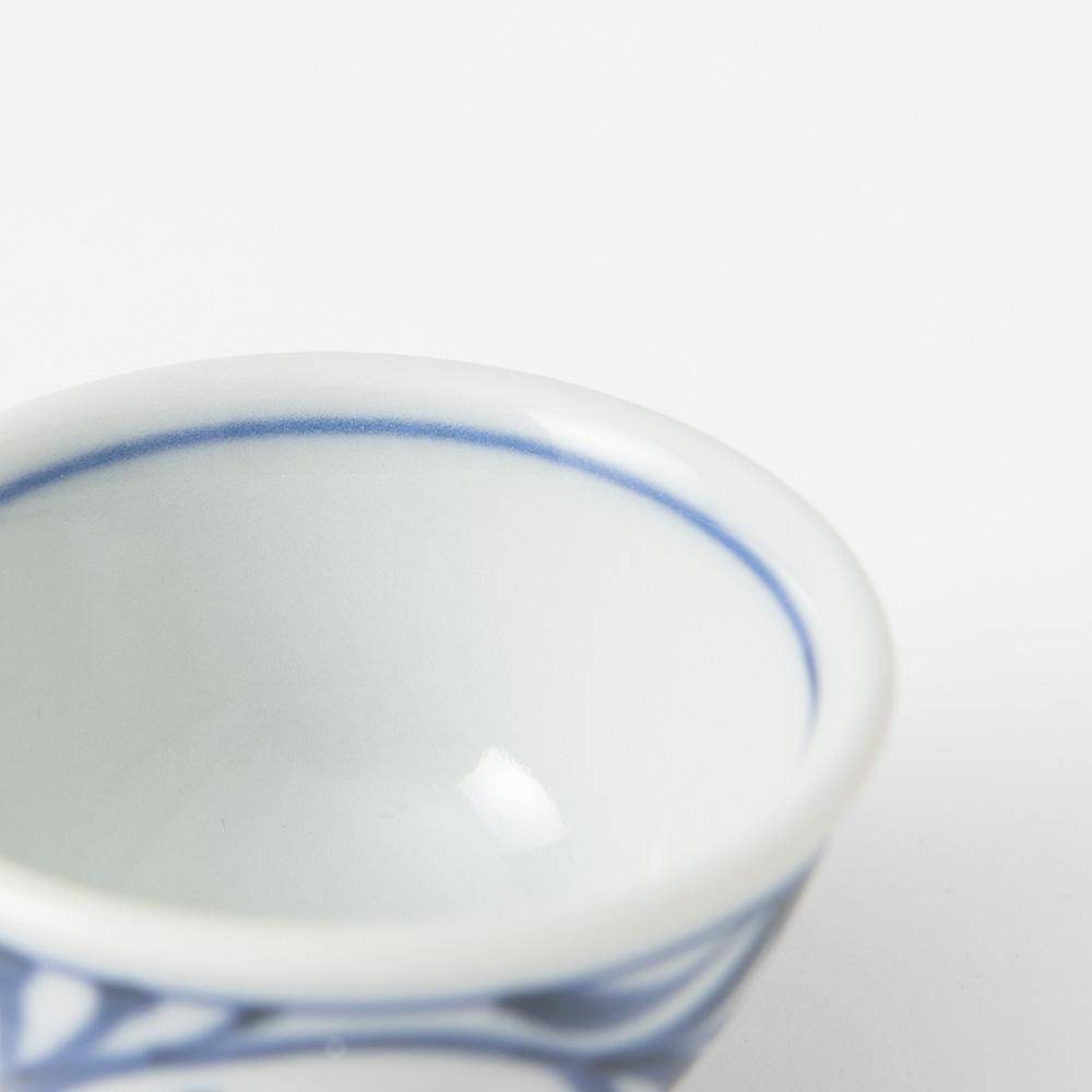 Baizan Kiln GOSU Arabesque Tobe Ochoko Sake Cup - MUSUBI KILN - Quality Japanese Tableware and Gift