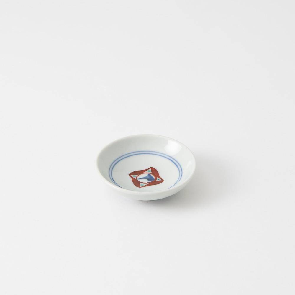 Baizan Kiln Red Tobe Sauce Plate - MUSUBI KILN - Quality Japanese Tableware and Gift
