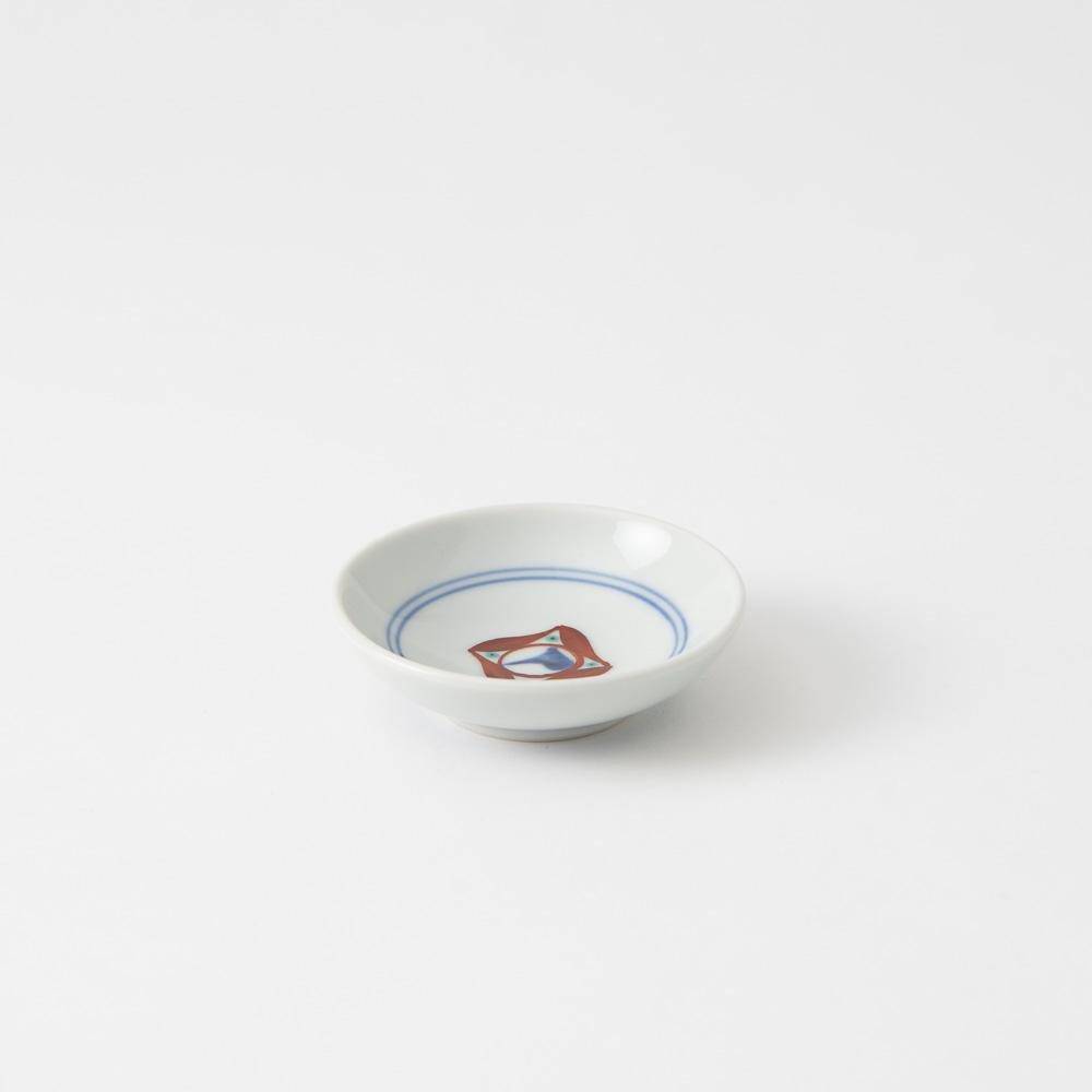 Baizan Kiln Red Tobe Sauce Plate - MUSUBI KILN - Quality Japanese Tableware and Gift