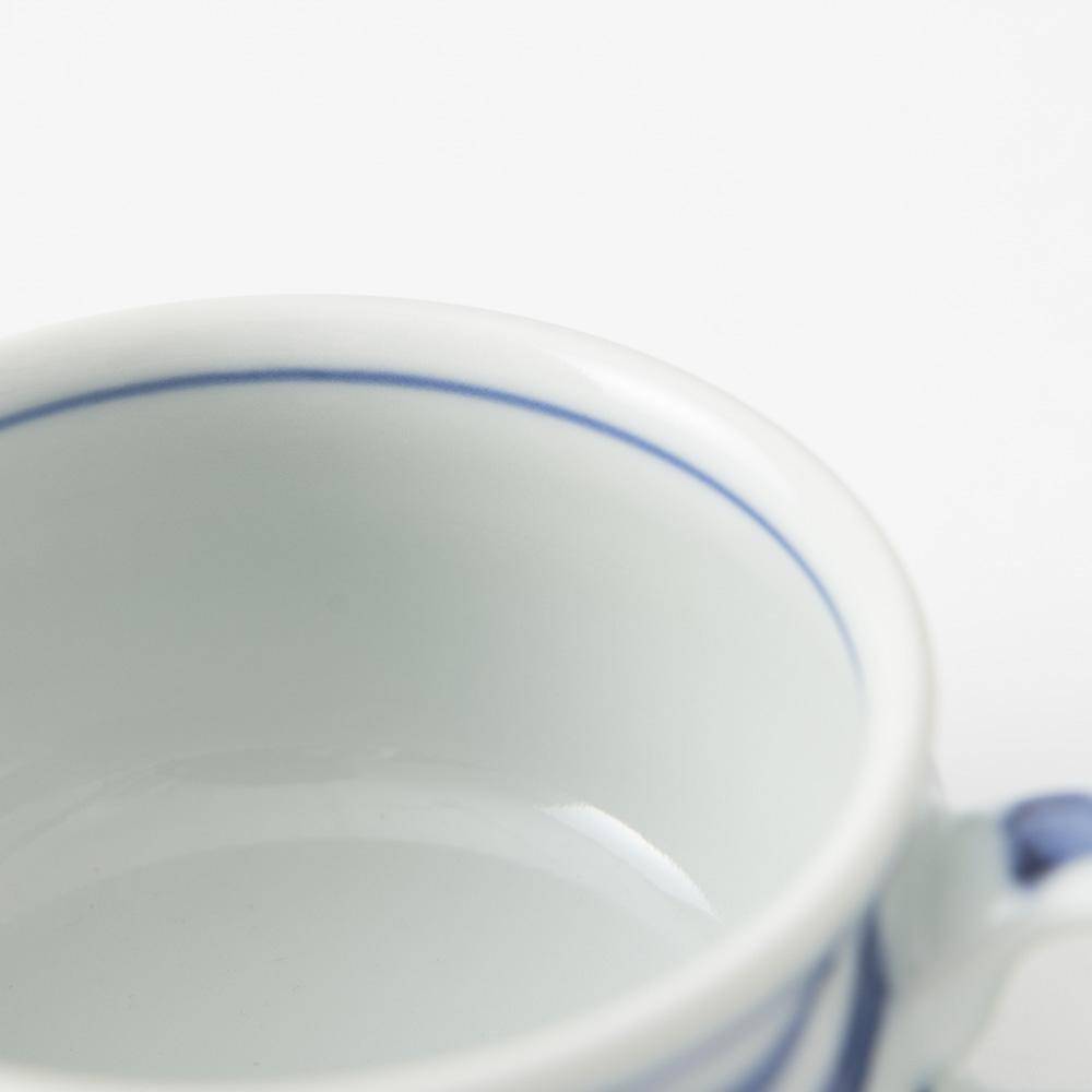 Baizan Kiln Small Arabesque Tobe Soup Cup - MUSUBI KILN - Quality Japanese Tableware and Gift