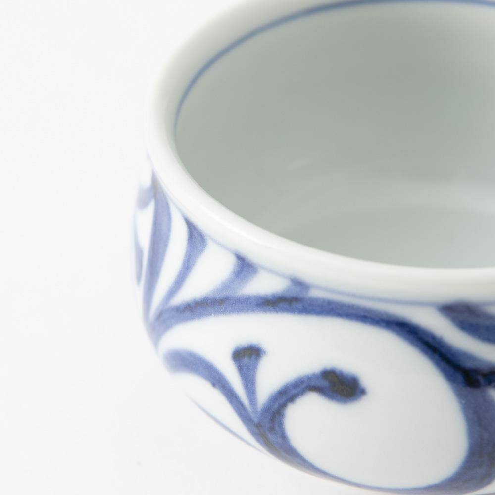 Baizan Kiln Small Arabesque Tobe Soup Cup - MUSUBI KILN - Quality Japanese Tableware and Gift