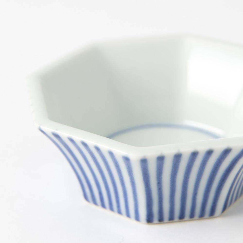 Baizan Kiln TOKUSA Octagon Tobe Kobachi Bowl - MUSUBI KILN - Quality Japanese Tableware and Gift