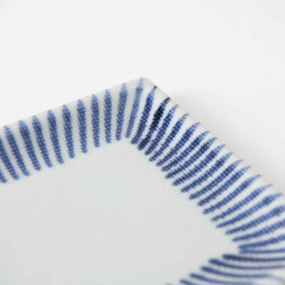 Baizan Kiln TOKUSA Tobe Rectangle Plate 10in - MUSUBI KILN - Quality Japanese Tableware and Gift