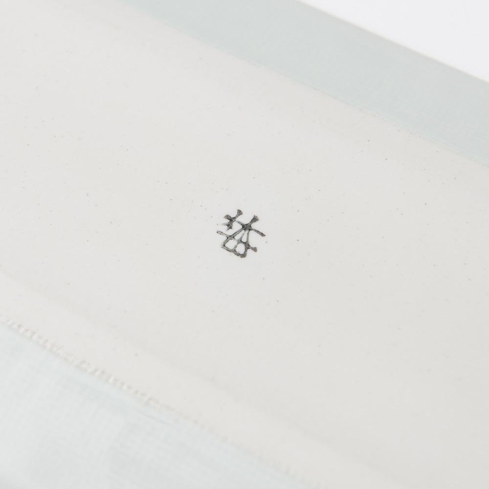 Baizan Kiln TOKUSA Tobe Rectangle Plate 12in - MUSUBI KILN - Quality Japanese Tableware and Gift