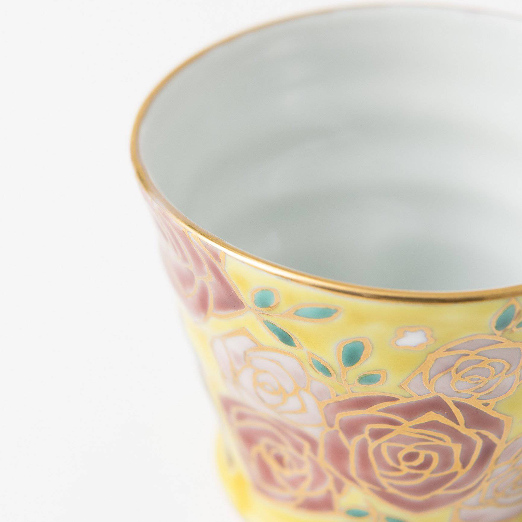 Bizan Kiln Black Cat Kutani Teacup - MUSUBI KILN - Quality Japanese Tableware and Gift