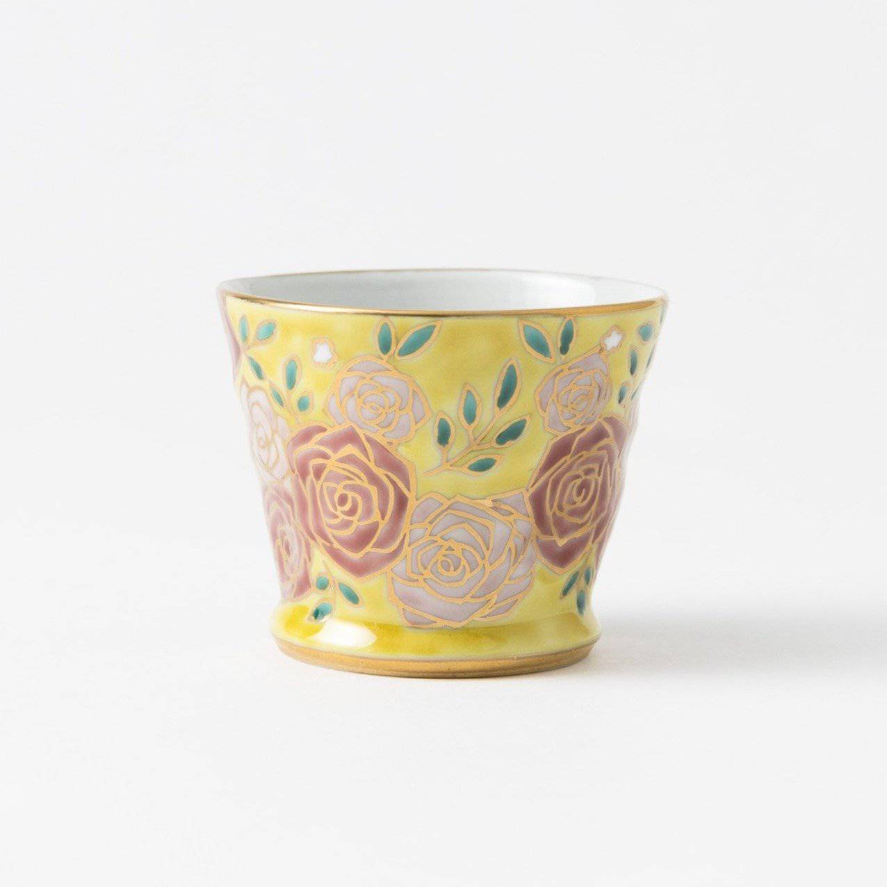 Bizan Kiln Black Cat Kutani Teacup - MUSUBI KILN - Quality Japanese Tableware and Gift