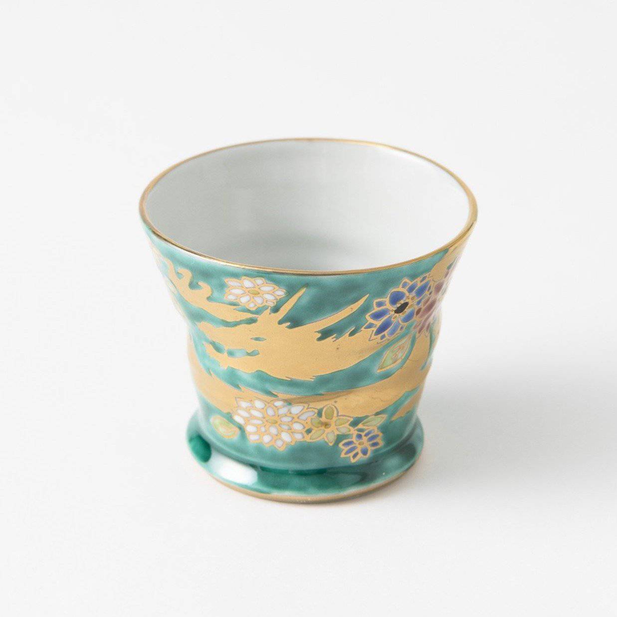 Bizan Kiln Gold Dragon Kutani Teacup - MUSUBI KILN - Quality Japanese Tableware and Gift