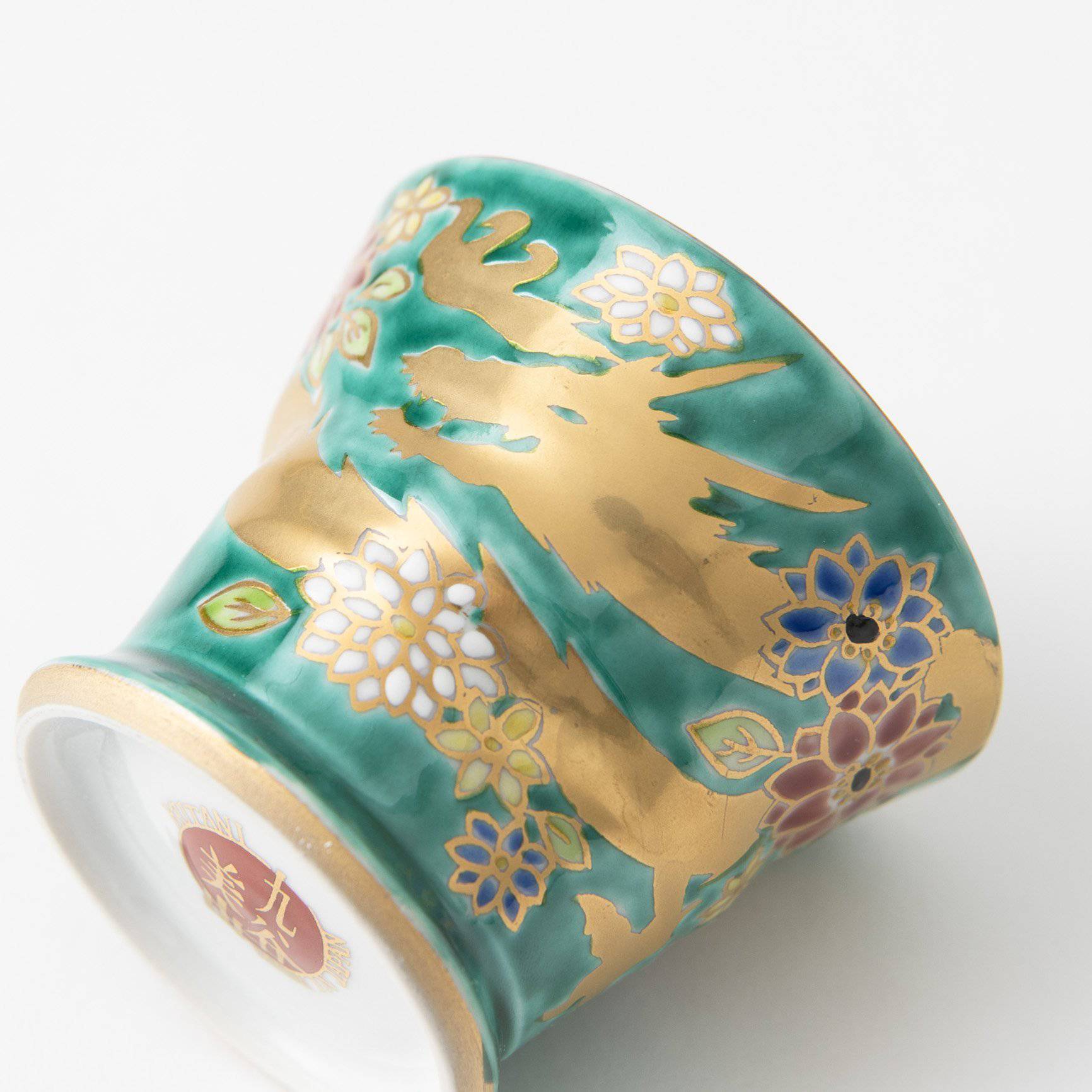 Bizan Kiln Gold Dragon Kutani Teacup - MUSUBI KILN - Quality Japanese Tableware and Gift