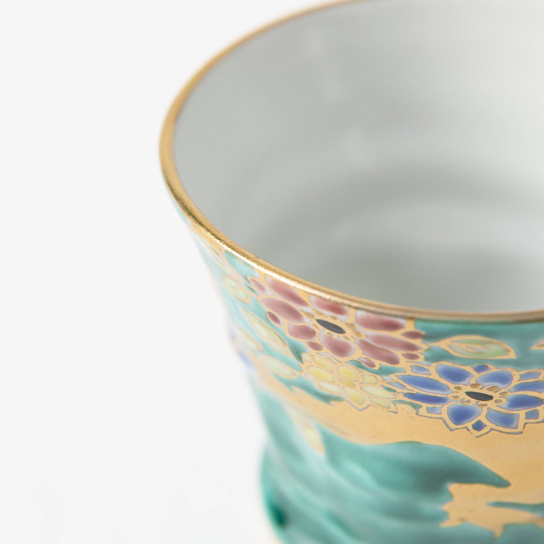 Bizan Kiln Gold Dragon Kutani Teacup - MUSUBI KILN - Quality Japanese Tableware and Gift