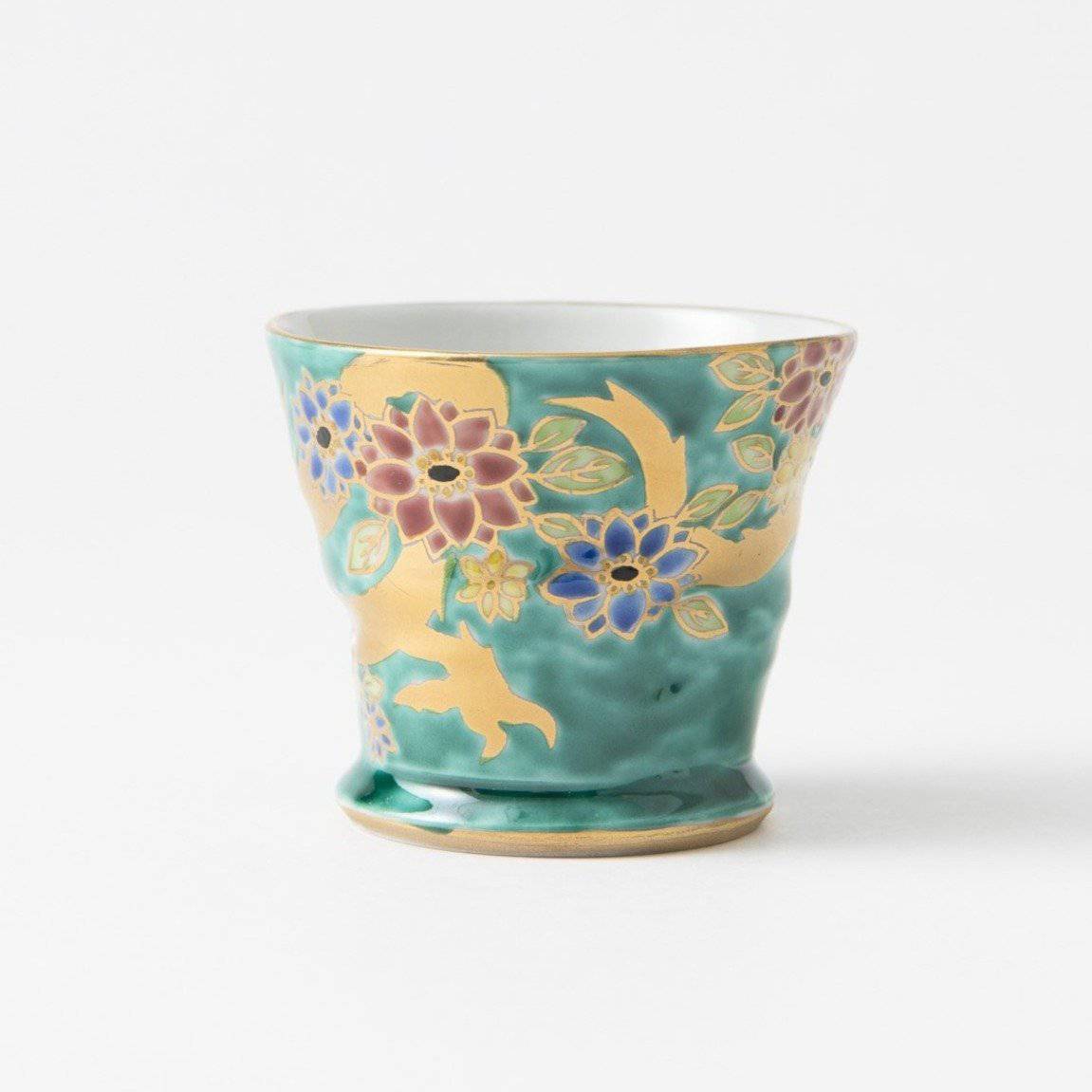 Bizan Kiln Gold Dragon Kutani Teacup - MUSUBI KILN - Quality Japanese Tableware and Gift