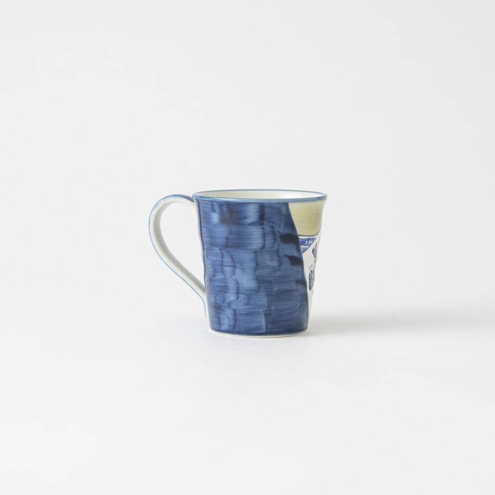 Bizan Kiln Hokusai Wave Kutani Mug - MUSUBI KILN - Quality Japanese Tableware and Gift