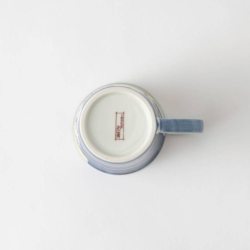 Bizan Kiln Hokusai Wave Kutani Mug - MUSUBI KILN - Quality Japanese Tableware and Gift