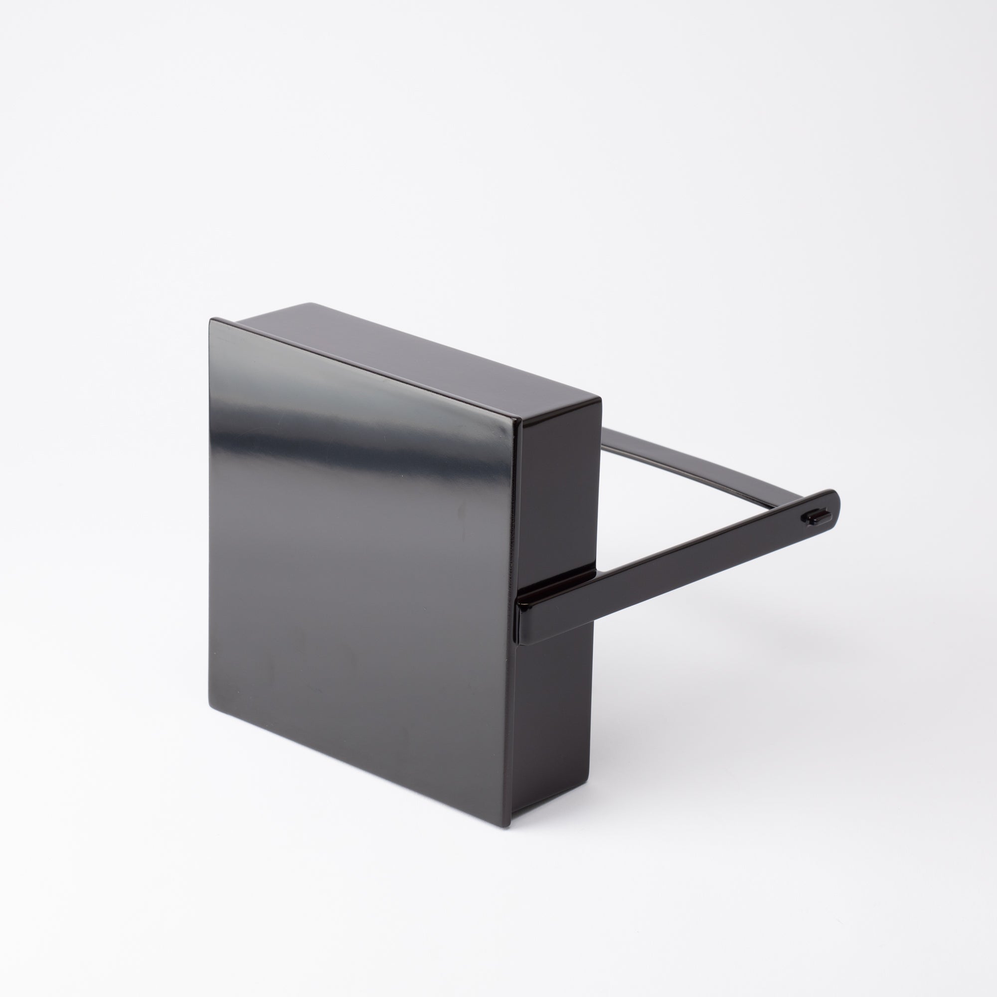 Black Running Water Echizen Lacquerware Two Tiers Jubako Bento Box with Handle - MUSUBI KILN - Quality Japanese Tableware and Gift