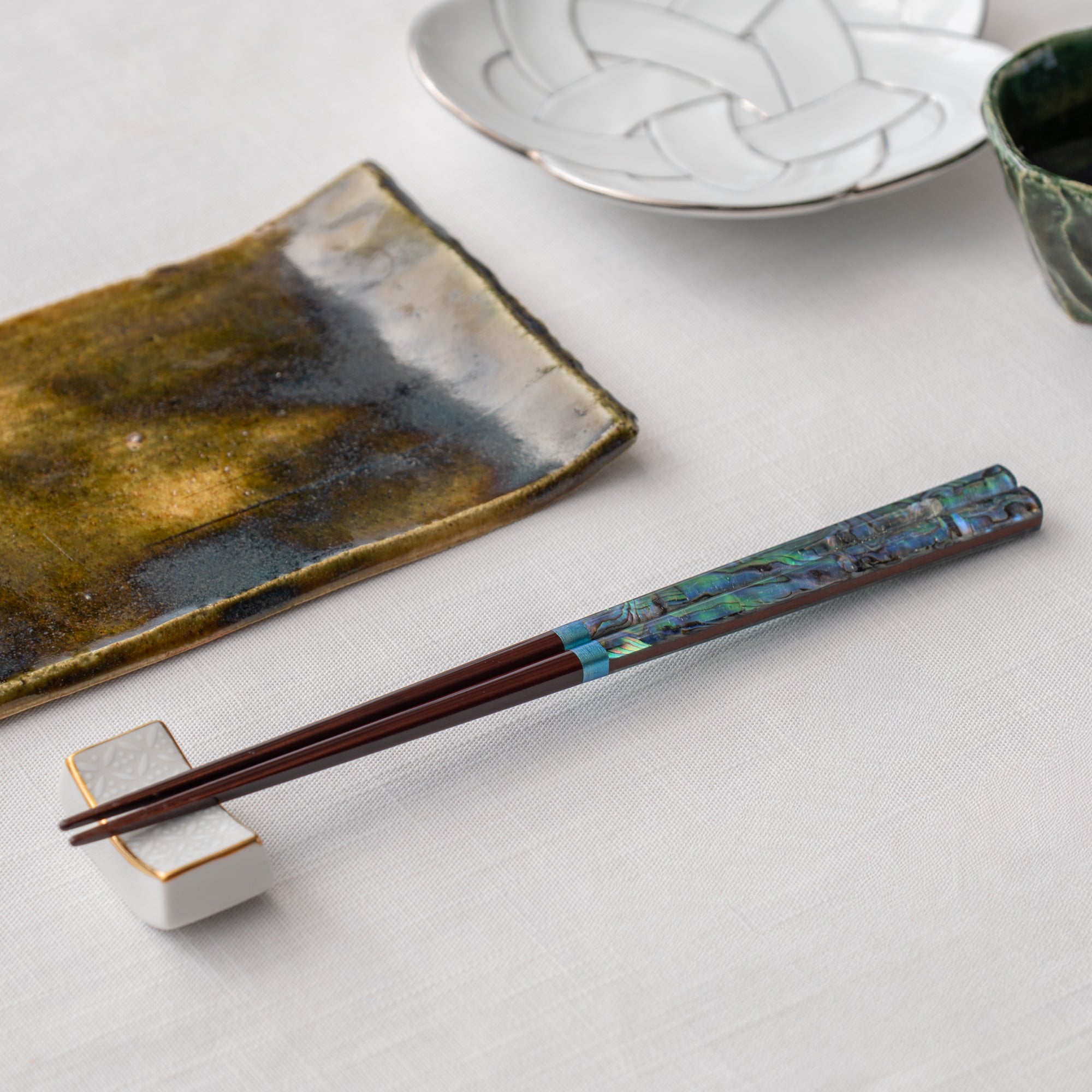 Miyabi-gai Shell Inlay Chopsticks