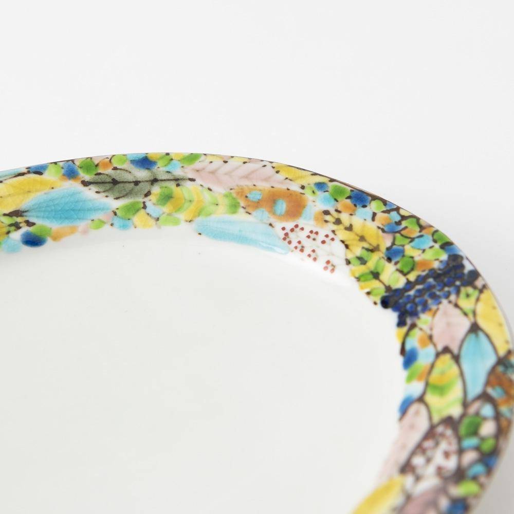 Chie Sakurai Hamorebi Kutani Oval Plate - MUSUBI KILN - Quality Japanese Tableware and Gift