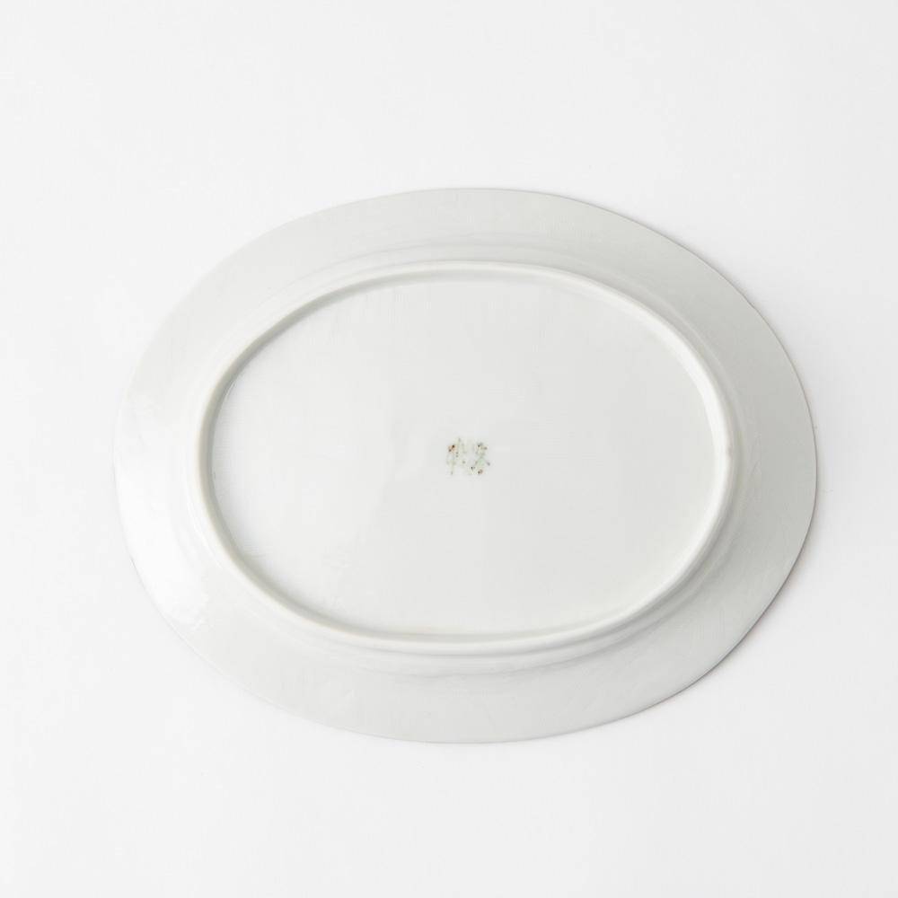 Chie Sakurai Hamorebi Kutani Oval Plate - MUSUBI KILN - Quality Japanese Tableware and Gift