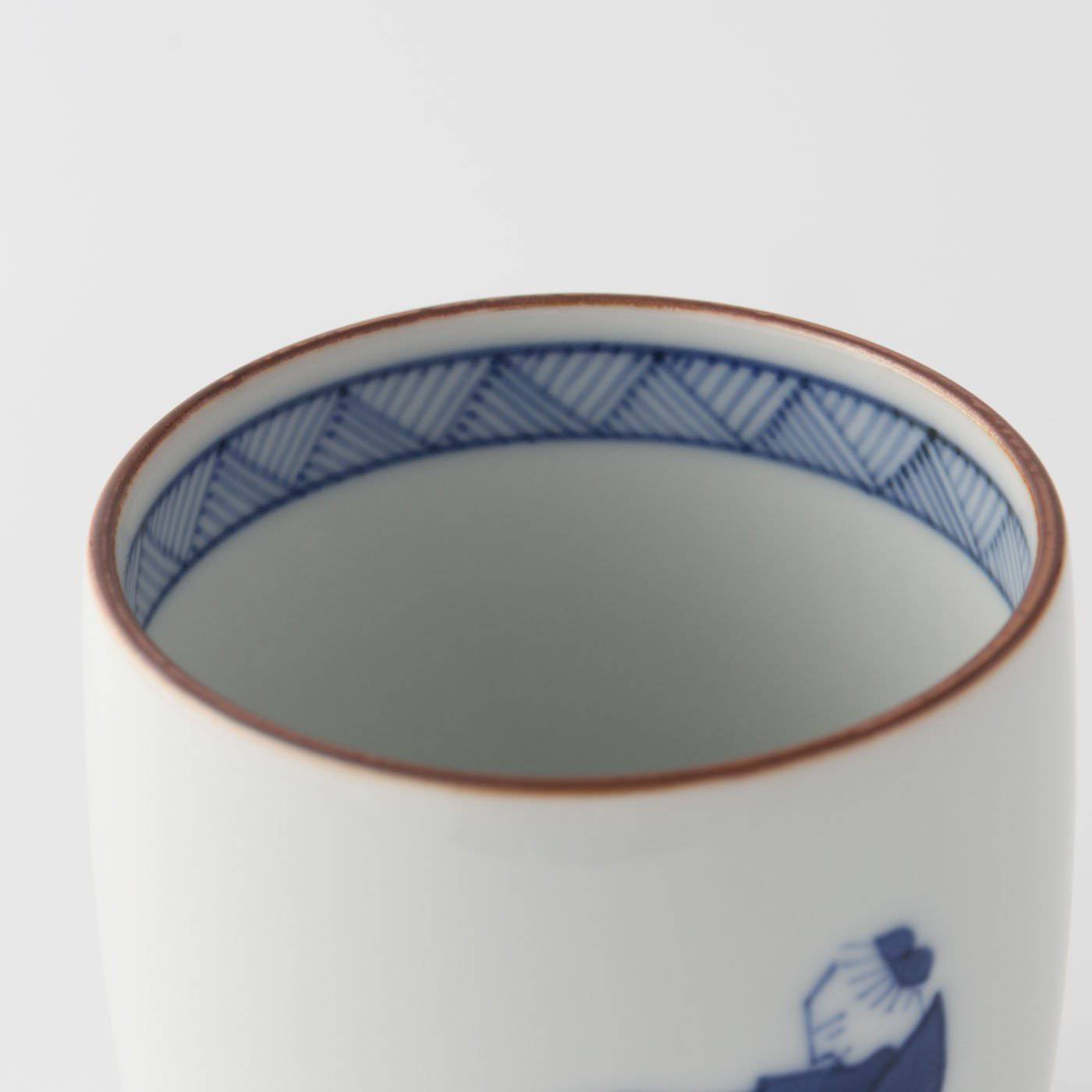 Choemon Skateboarding Kutani Yunomi Japanese Teacup - MUSUBI KILN - Quality Japanese Tableware and Gift
