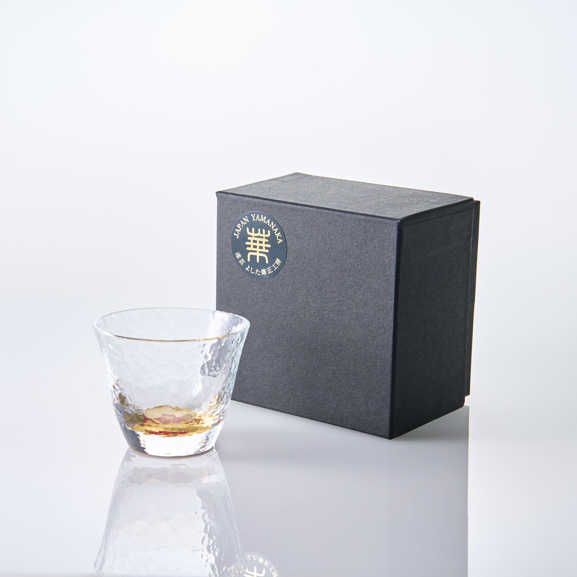 Goldfish Maki-e Glass Sake Cup