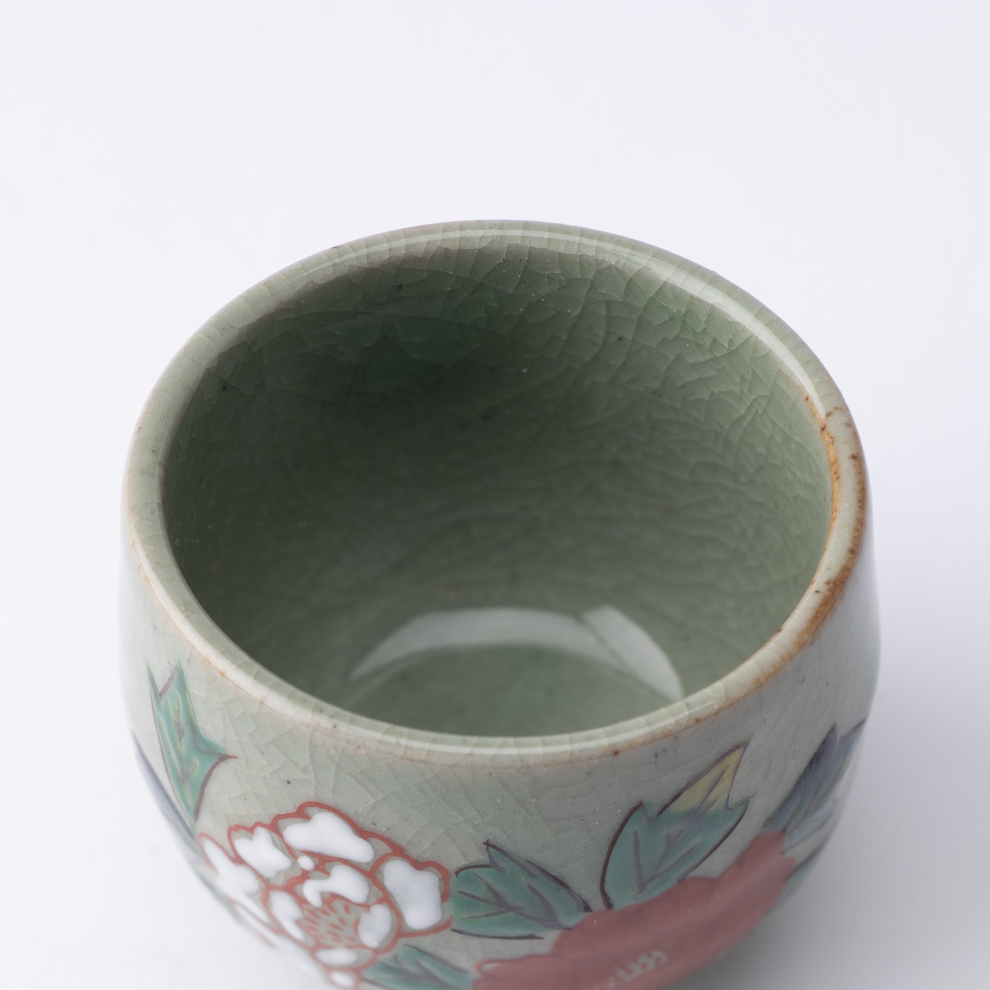 Five Flowers Kutani Ochoko Sake Cup Set - MUSUBI KILN - Quality Japanese Tableware and Gift
