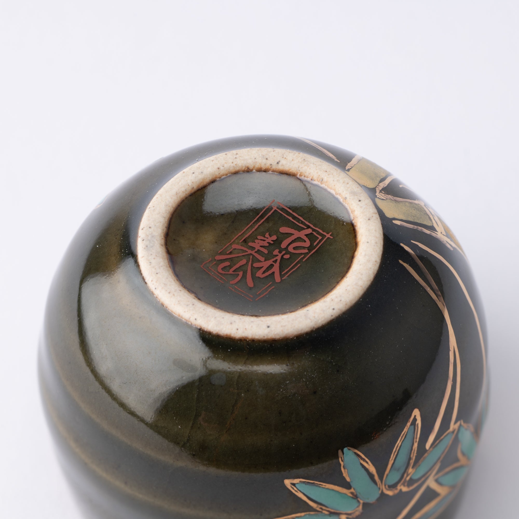 Five Flowers Kutani Ochoko Sake Cup Set - MUSUBI KILN - Quality Japanese Tableware and Gift