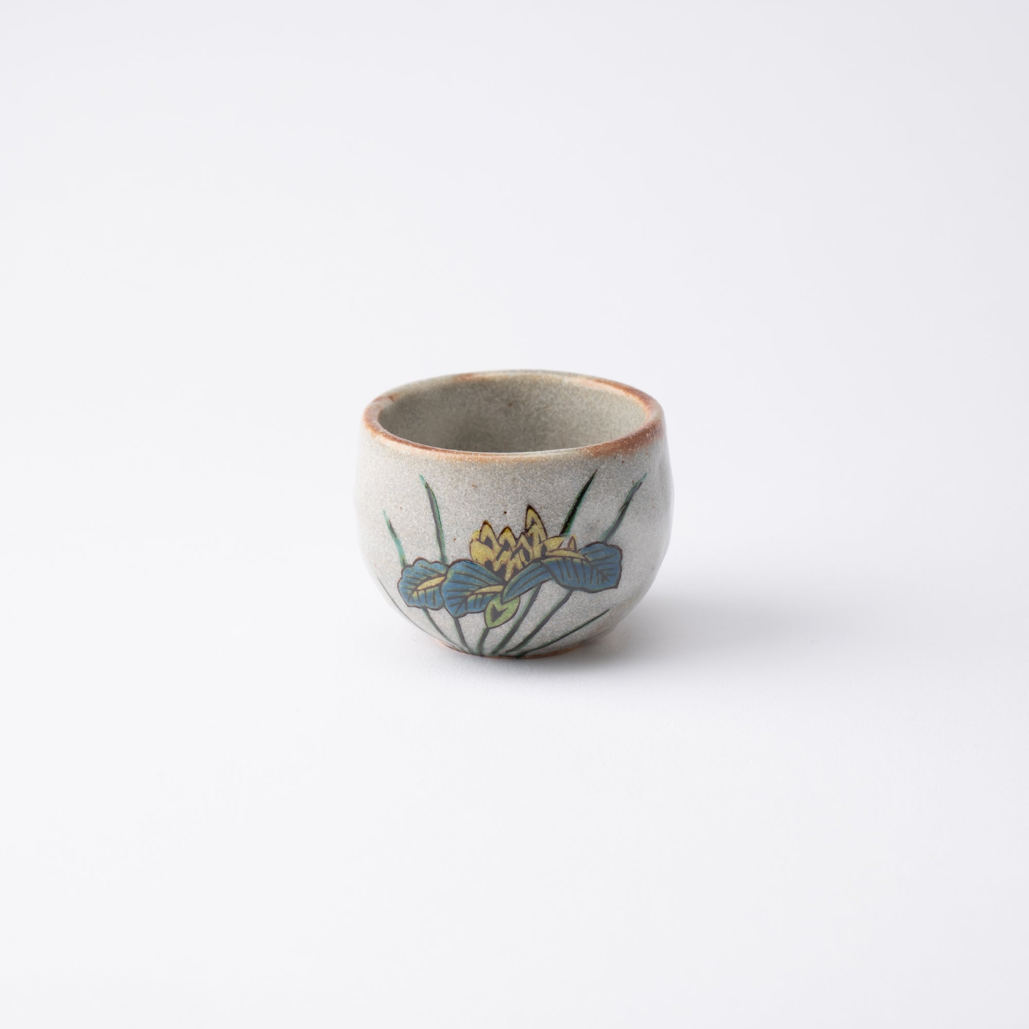 Five Flowers Kutani Ochoko Sake Cup Set - MUSUBI KILN - Quality Japanese Tableware and Gift