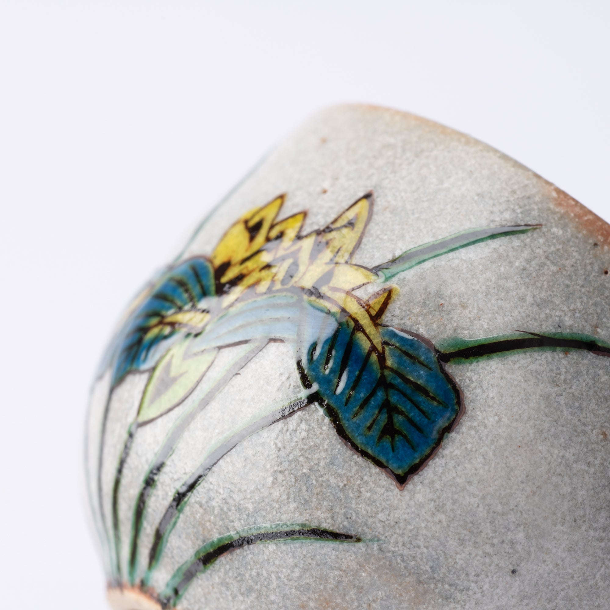 Five Flowers Kutani Ochoko Sake Cup Set - MUSUBI KILN - Quality Japanese Tableware and Gift