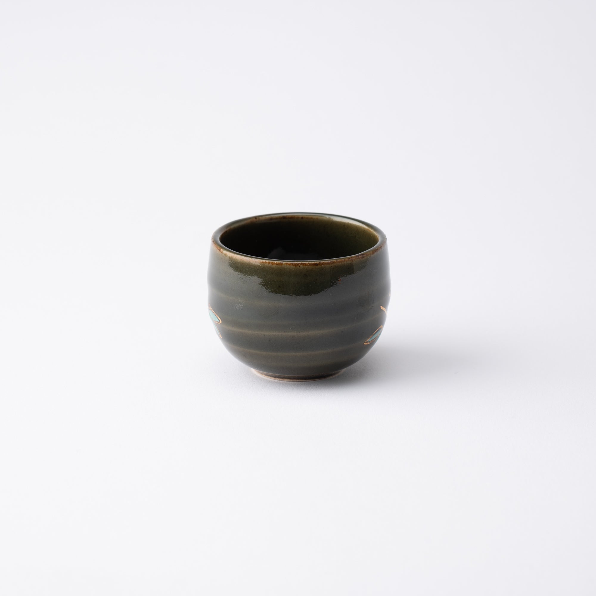 Five Flowers Kutani Ochoko Sake Cup Set - MUSUBI KILN - Quality Japanese Tableware and Gift