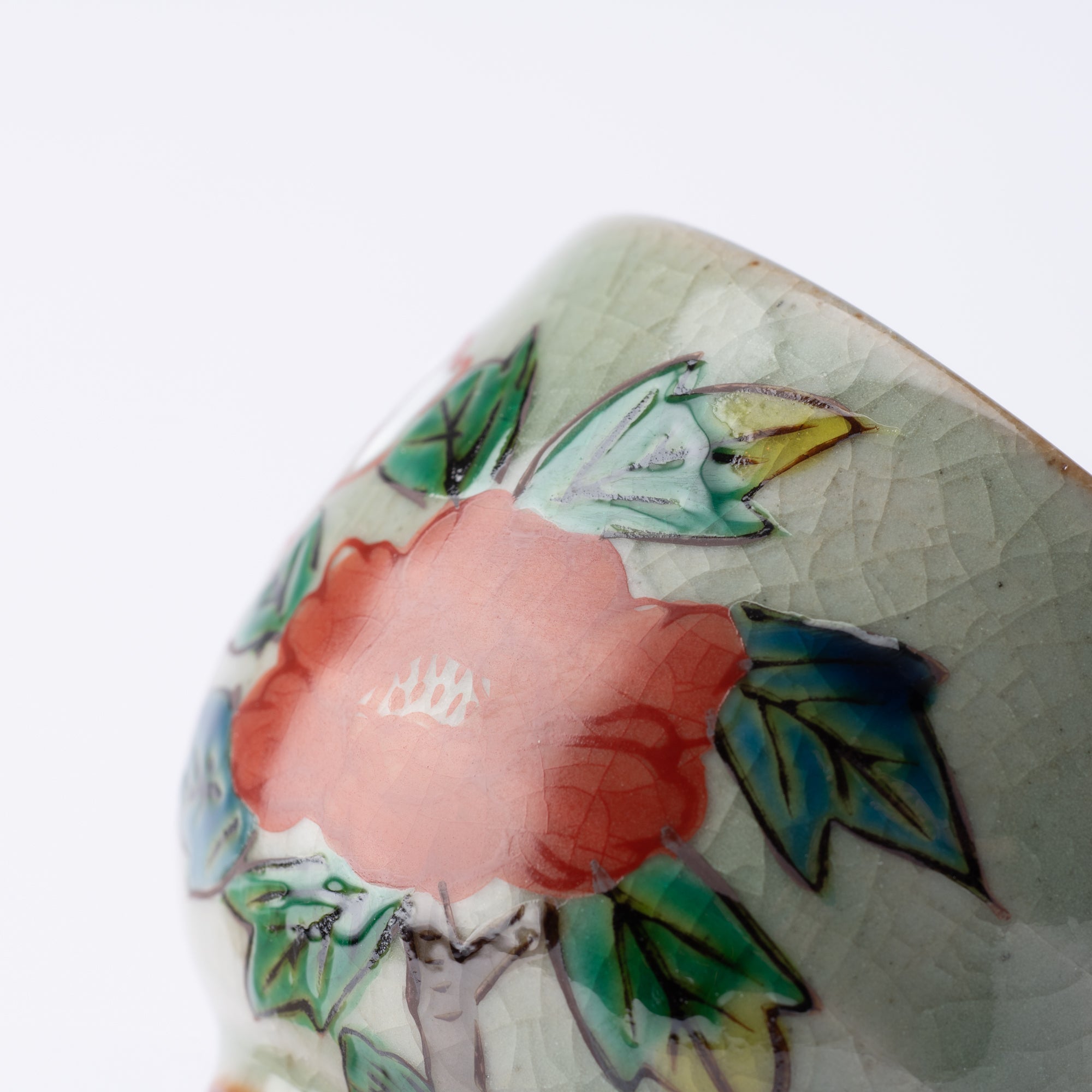 Five Flowers Kutani Ochoko Sake Cup Set - MUSUBI KILN - Quality Japanese Tableware and Gift