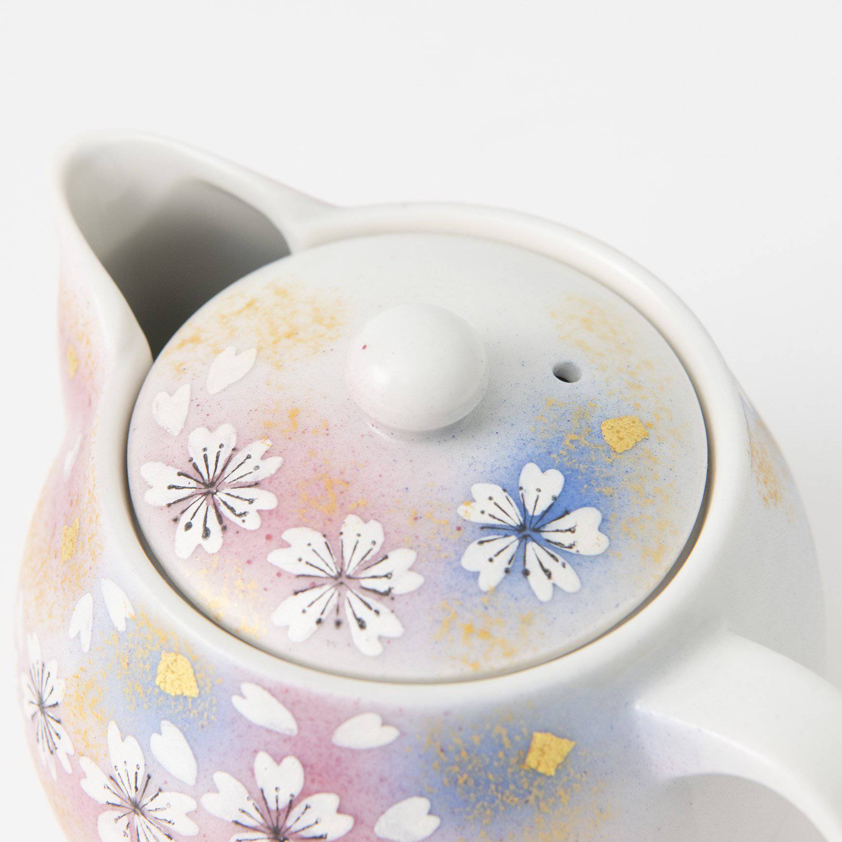 Flower Dance Kutani Japanese Teapot Set - MUSUBI KILN - Quality Japanese Tableware and Gift