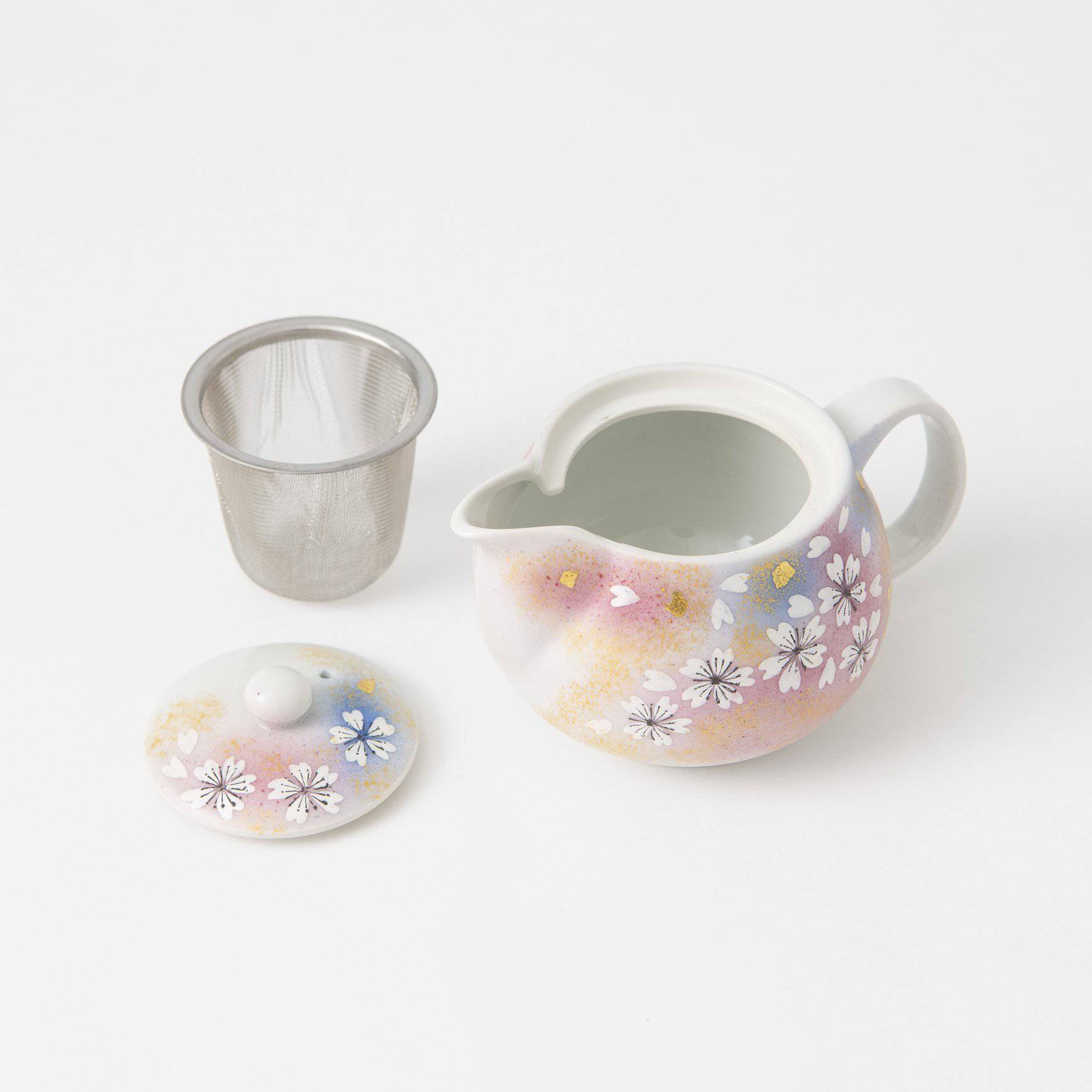 Flower Dance Kutani Japanese Teapot Set - MUSUBI KILN - Quality Japanese Tableware and Gift