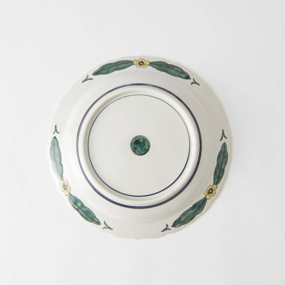 Fortune Scroll Kutani Round Plate - MUSUBI KILN - Quality Japanese Tableware and Gift