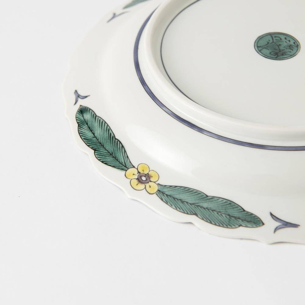 Fortune Scroll Kutani Round Plate - MUSUBI KILN - Quality Japanese Tableware and Gift