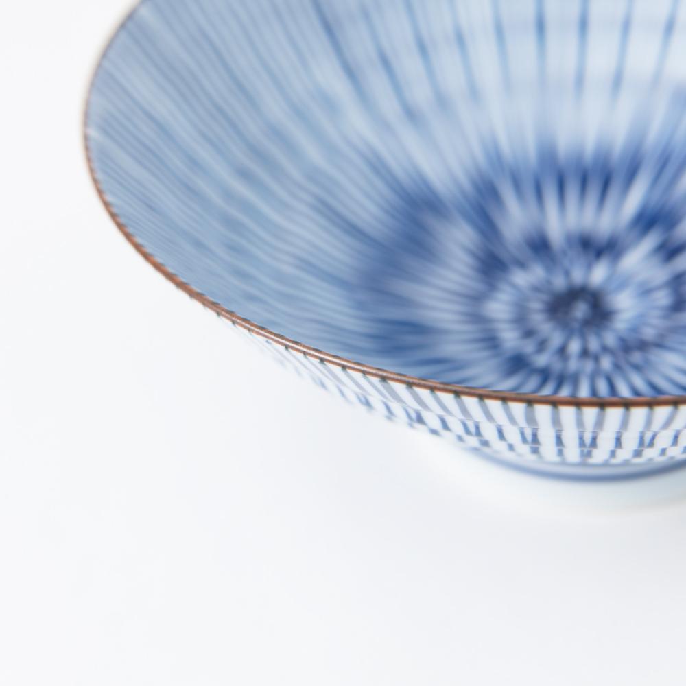 Fukuhou Kiln Tokusa Hasami Japanese Rice Bowl - MUSUBI KILN - Quality Japanese Tableware and Gift