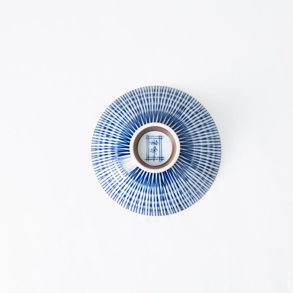 Fukuhou Kiln Tokusa Hasami Japanese Rice Bowl - MUSUBI KILN - Quality Japanese Tableware and Gift