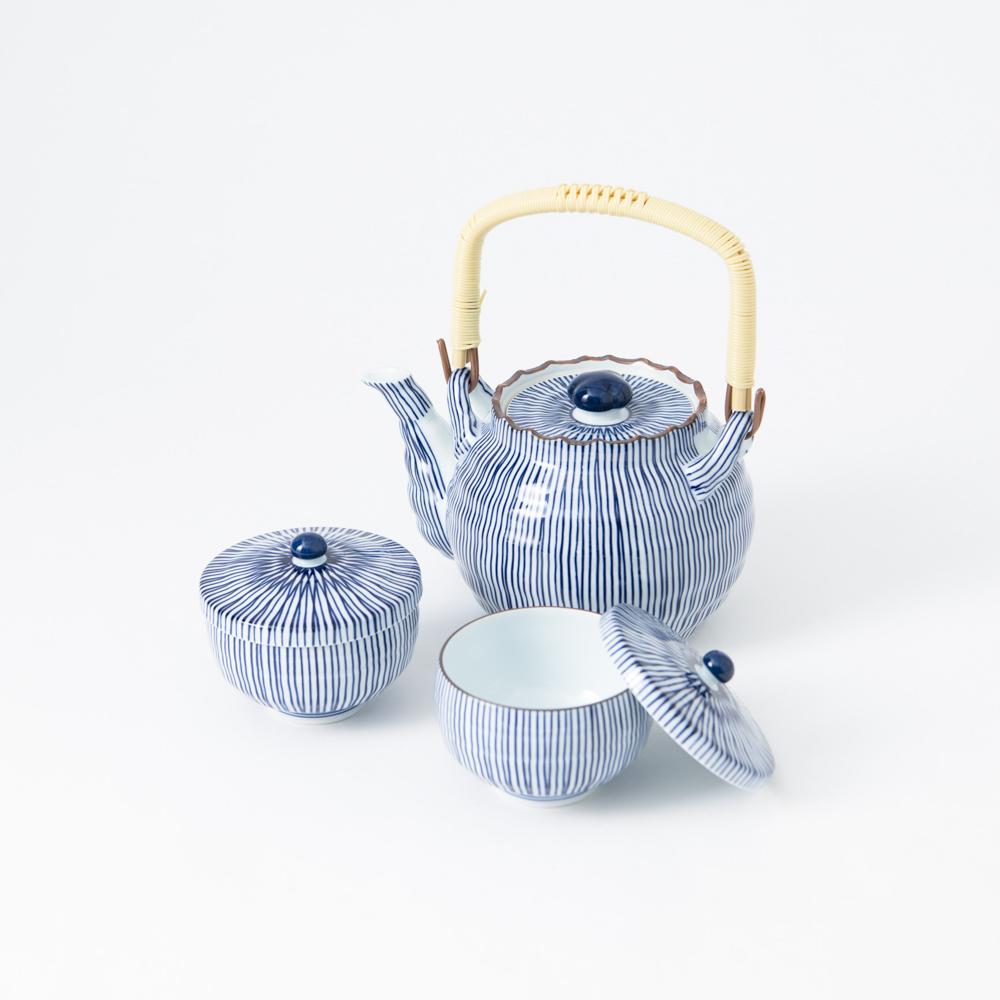 Fukuhou Kiln Tokusa Hasami Japanese Teapot 28.8oz(850ml) - MUSUBI KILN - Quality Japanese Tableware and Gift
