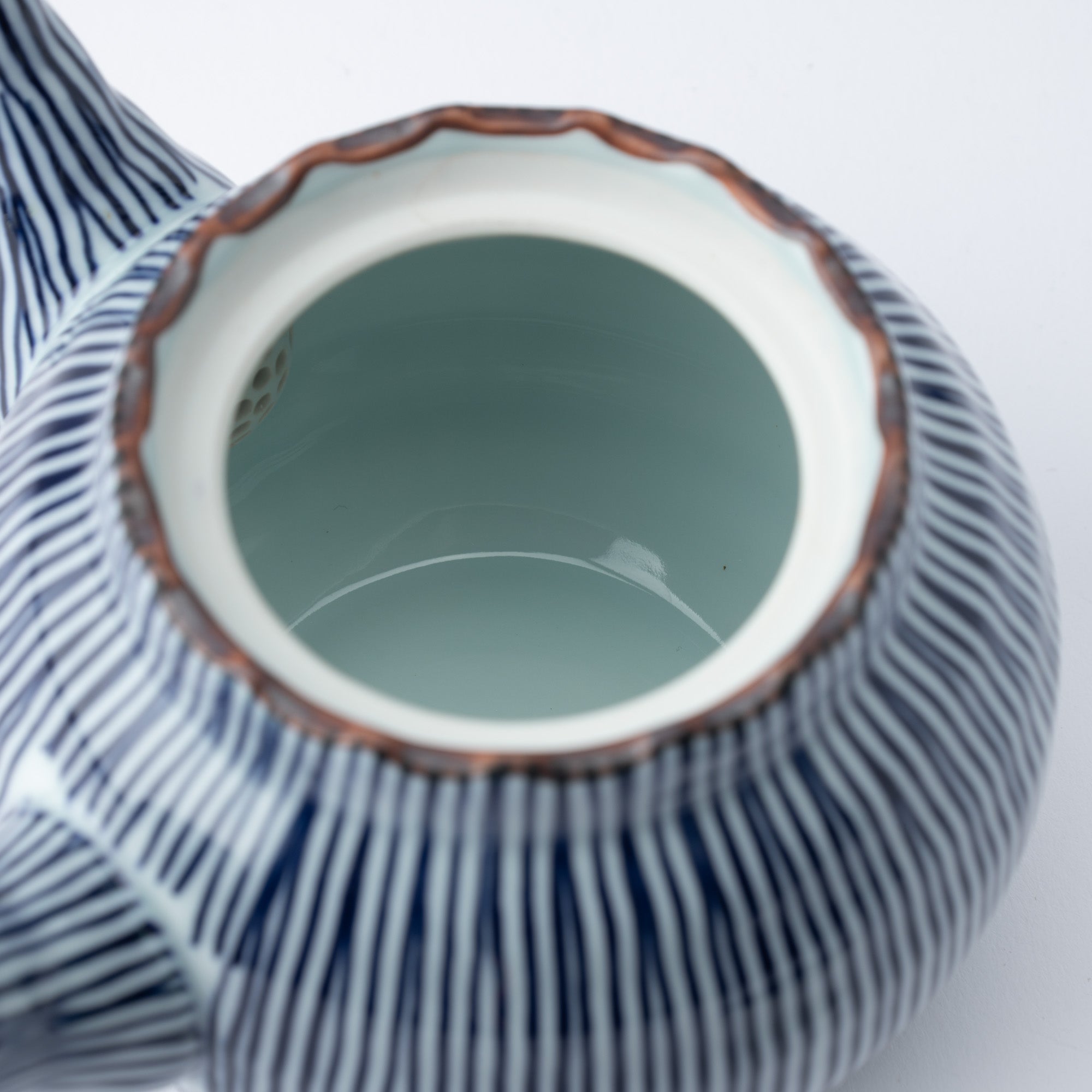Fukuhou Kiln Tokusa Hasami Teapot 350ml(11.8oz) - MUSUBI KILN - Quality Japanese Tableware and Gift