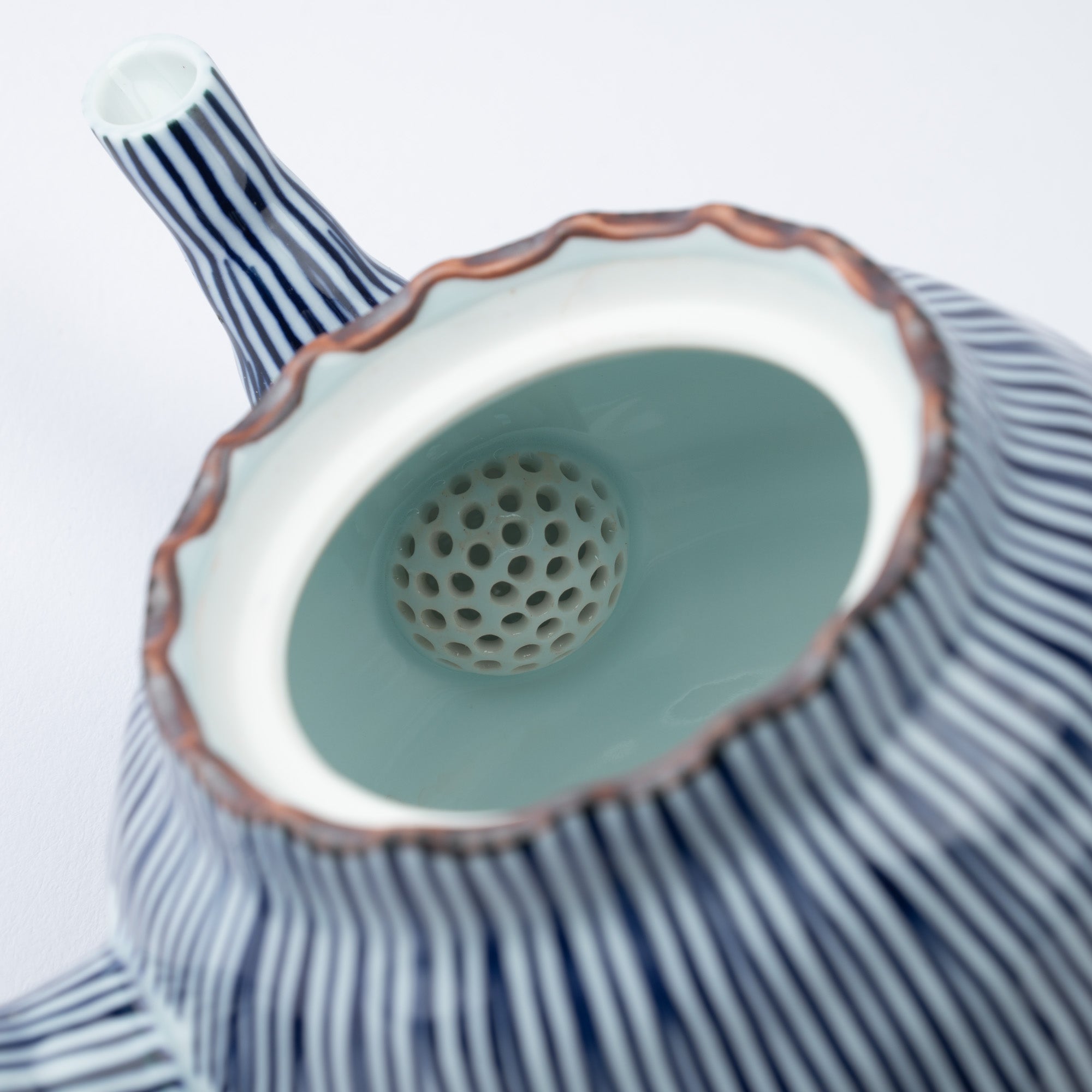 Fukuhou Kiln Tokusa Hasami Teapot 350ml(11.8oz) - MUSUBI KILN - Quality Japanese Tableware and Gift
