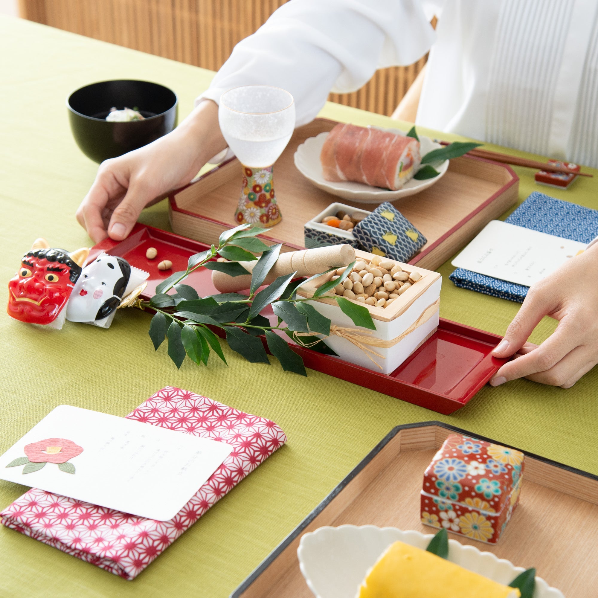 Fukunishi Sobe Aizu Lacquerware Rectangle Tray - MUSUBI KILN - Quality Japanese Tableware and Gift
