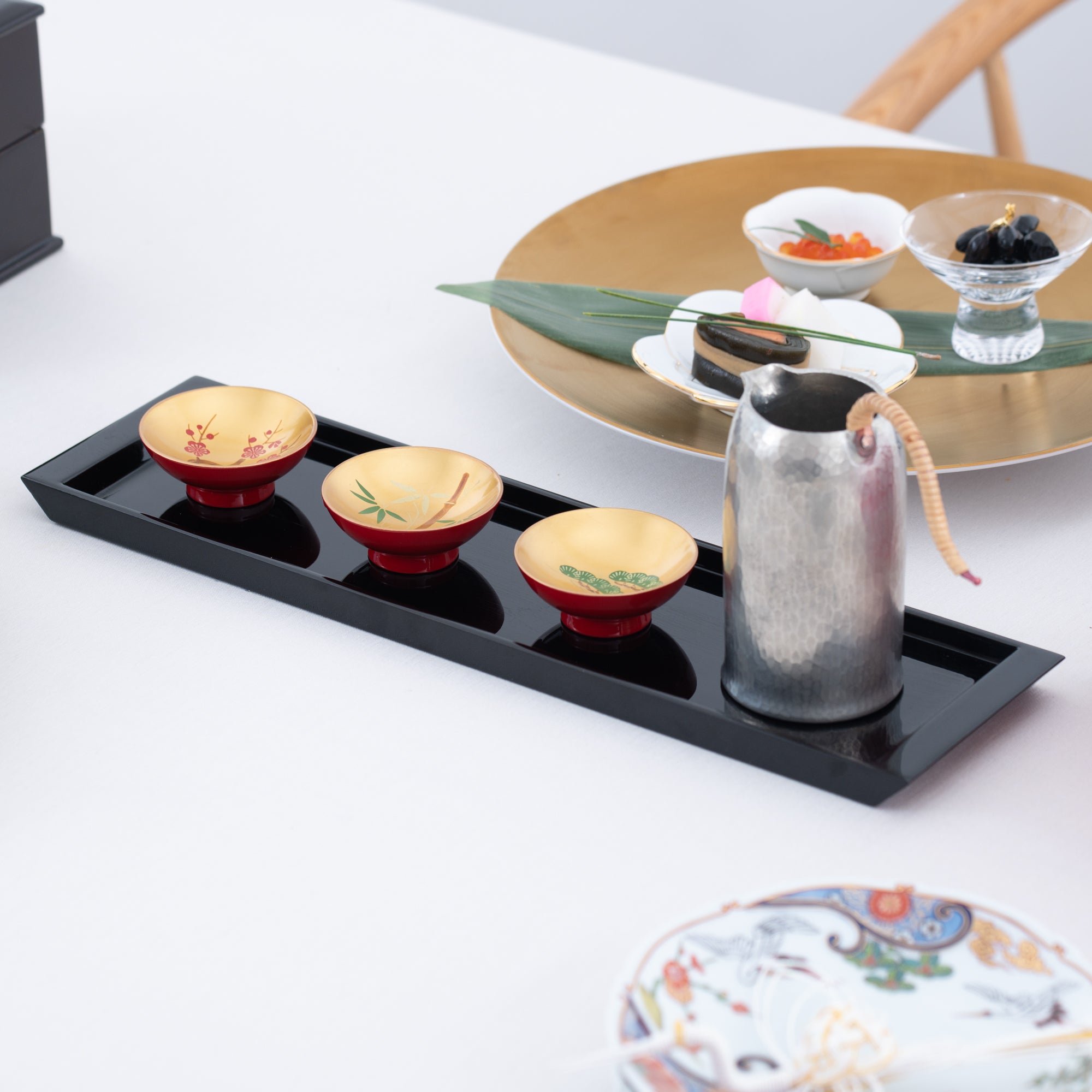 Fukunishi Sobe Aizu Lacquerware Rectangle Tray - MUSUBI KILN - Quality Japanese Tableware and Gift