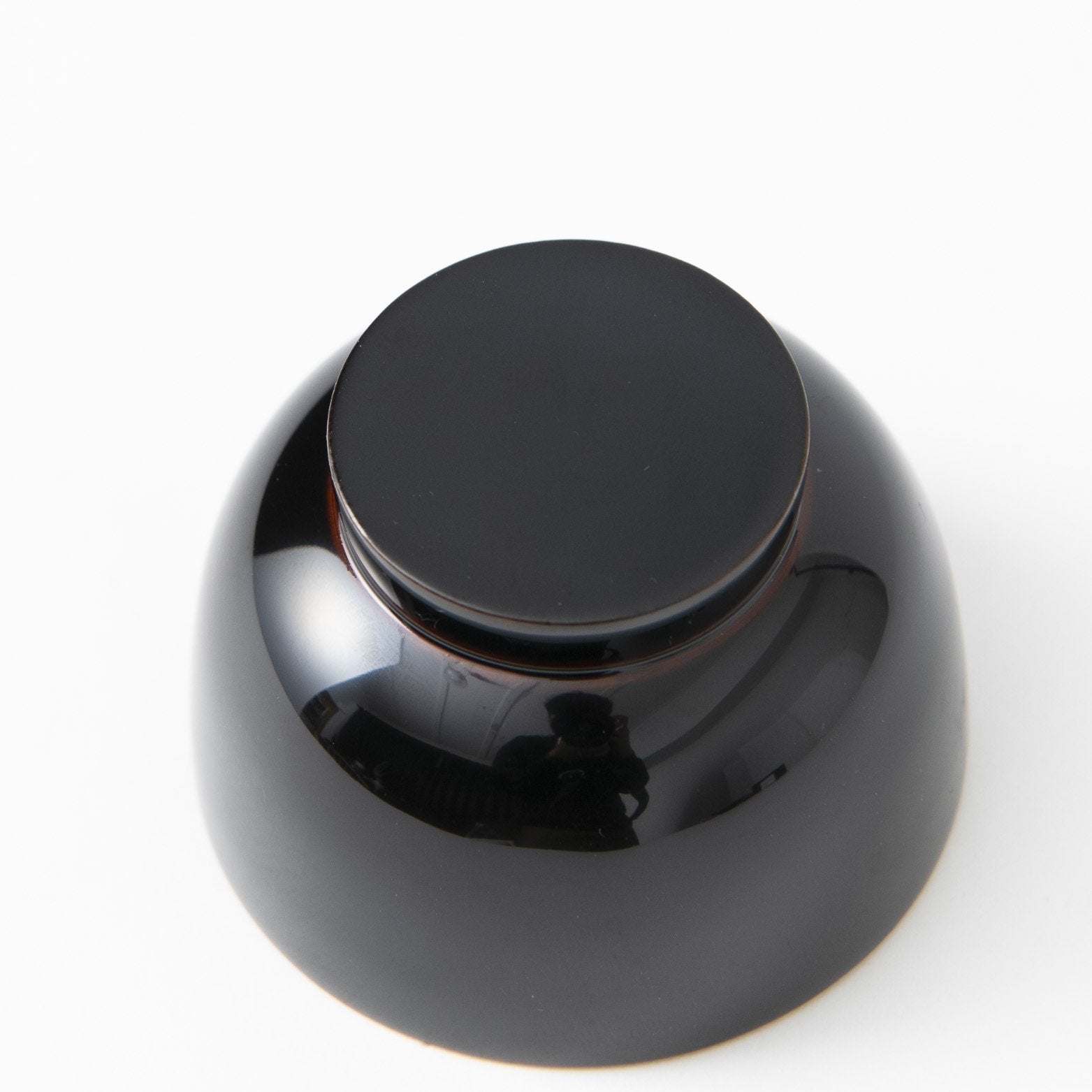 Fukunishi Sobe Black and Gold Aizu Lacquerware Guinomi Sake Cup - MUSUBI KILN - Quality Japanese Tableware and Gift