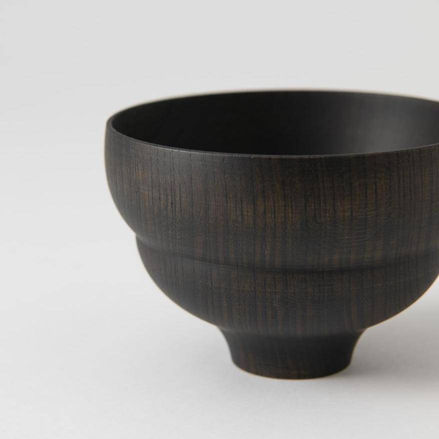 GATOMIKIO TSUMUGI BOKE Yamanaka Lacquerware Miso Soup Bowl - MUSUBI KILN - Quality Japanese Tableware and Gift